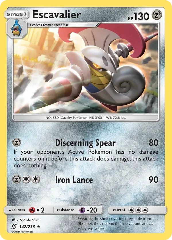 142/236 from Unified Minds Rare Pokemon Card