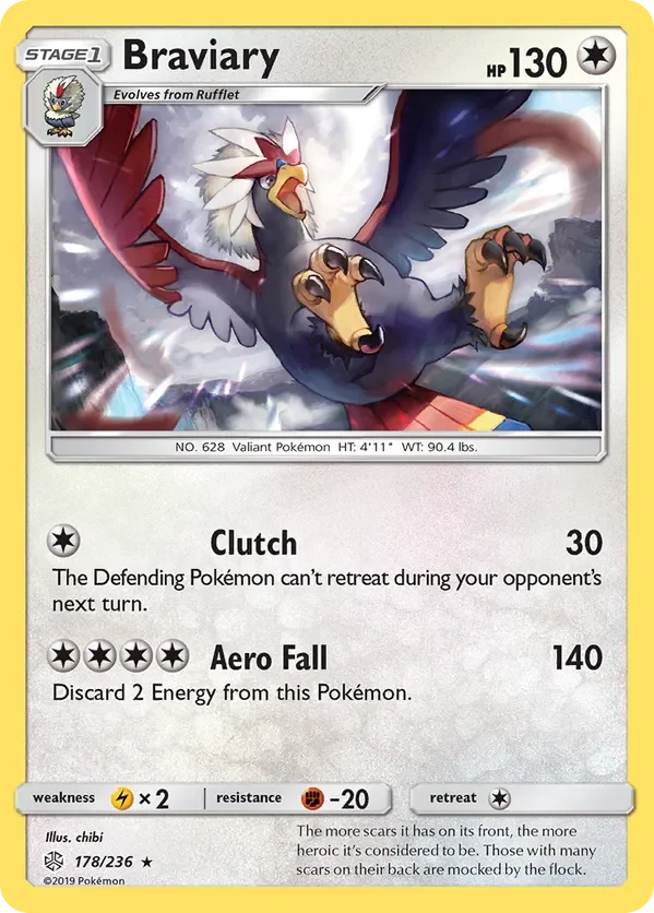 178/236 Braviary Rare Pokemon Card