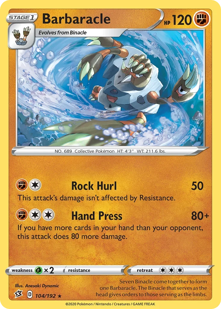 104/192 from Rebel Clash Rare Pokemon Card