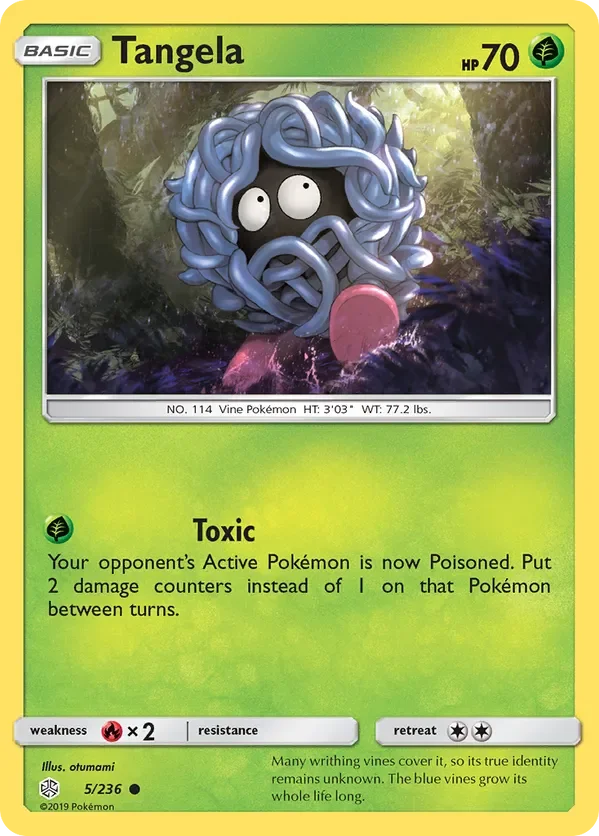 5/236 Tangela Common Pokemon Card