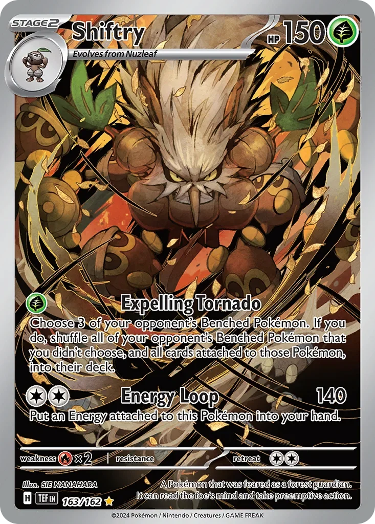 163/162 from Temporal Forces Illustration Rare Pokemon Card