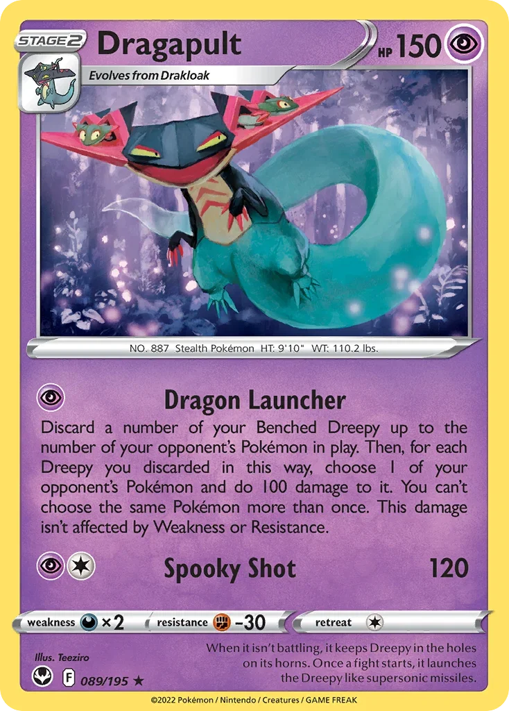 089/195 from Silver Tempest Holo Rare Pokemon Card