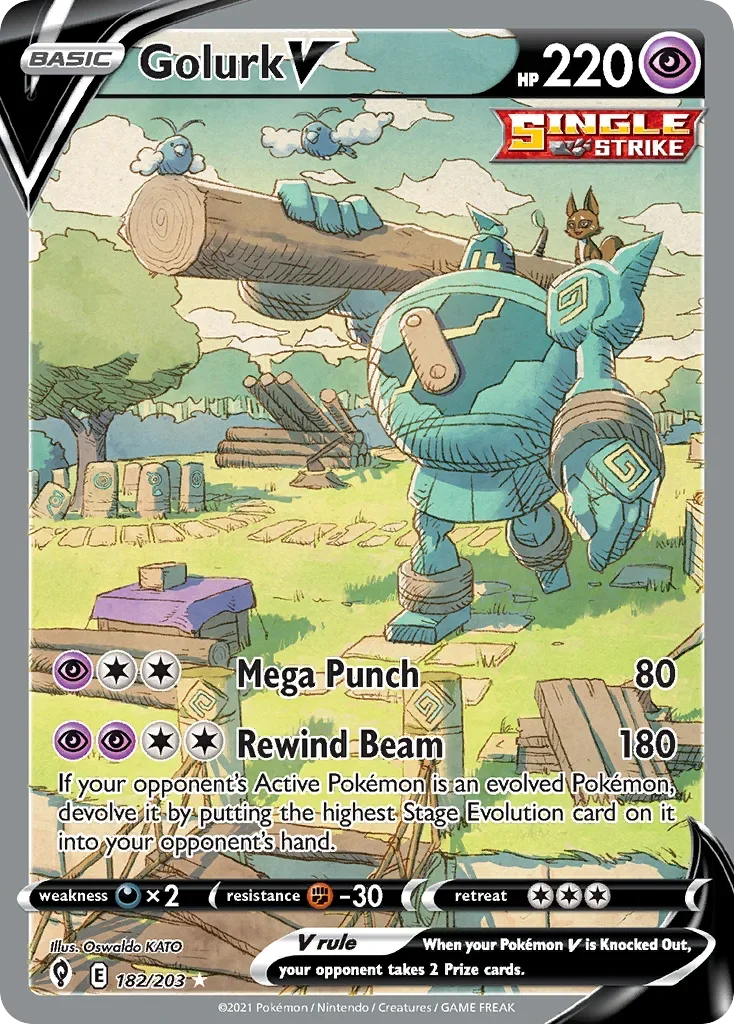 182/203 from Evolving Skies Alternate Art Pokemon Card