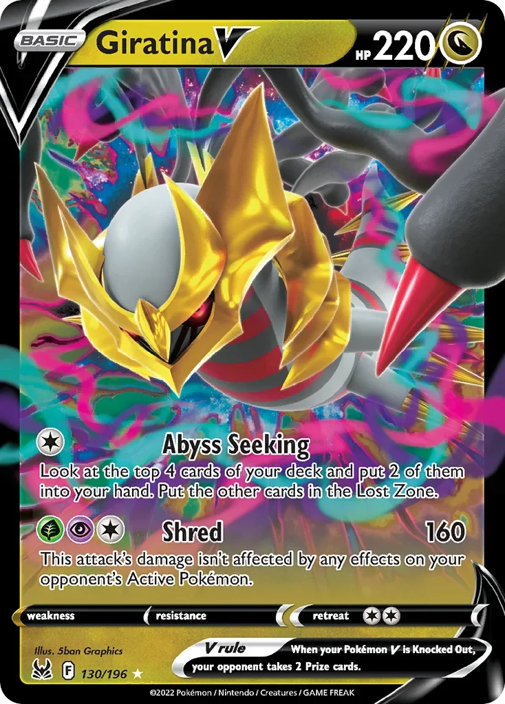 130/196 from Lost Origin Ultra Rare Pokemon Card