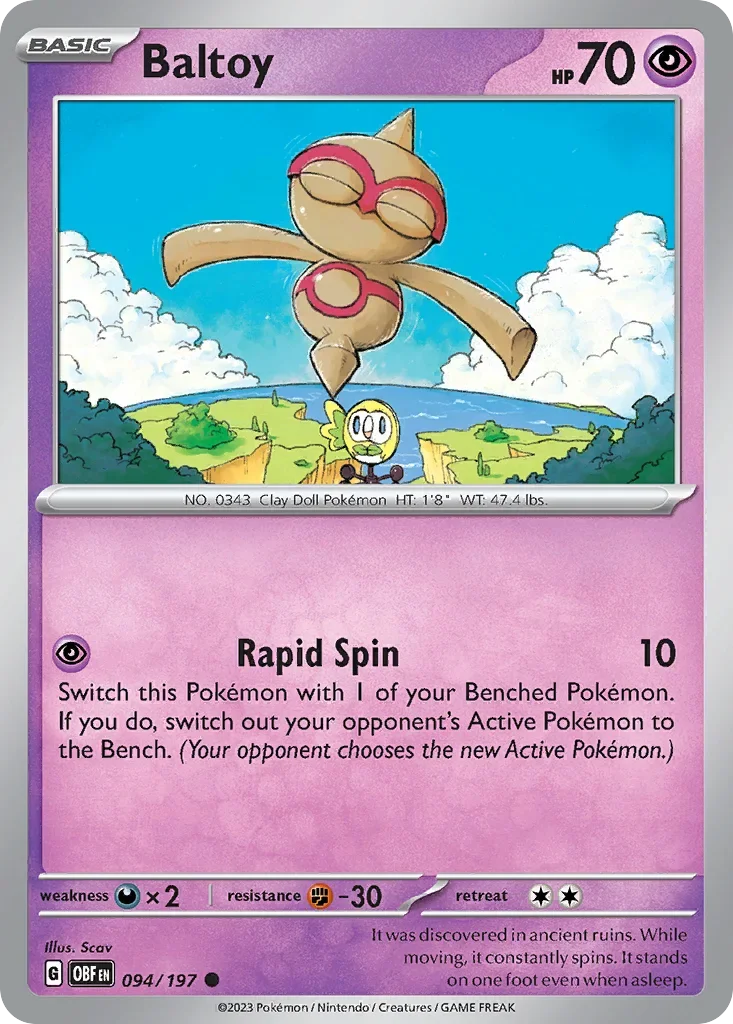 094/197 from Obsidian Flames Common Pokemon Card