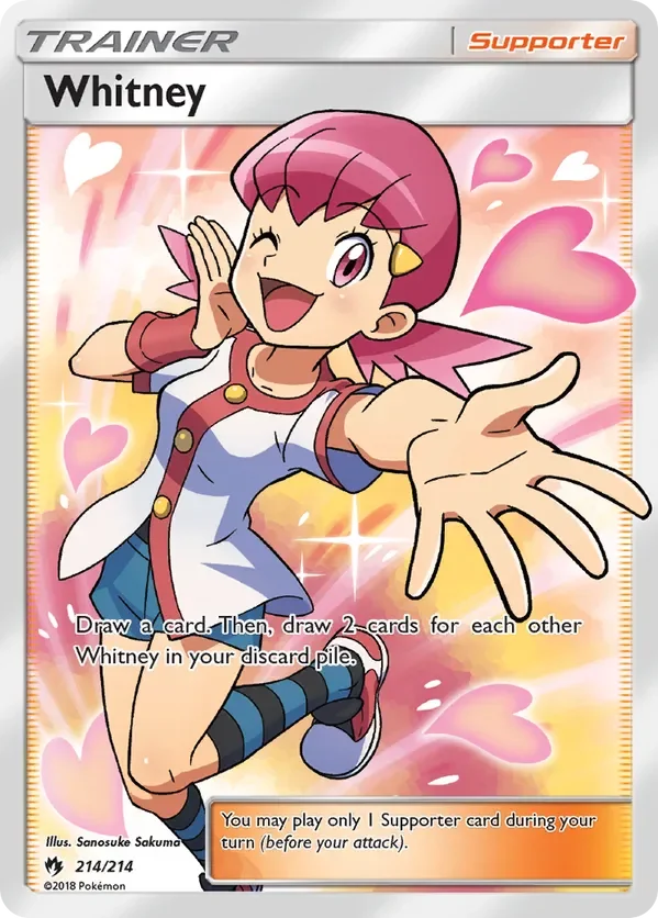 214/214 Whitney Full Art Trainer Pokemon Card