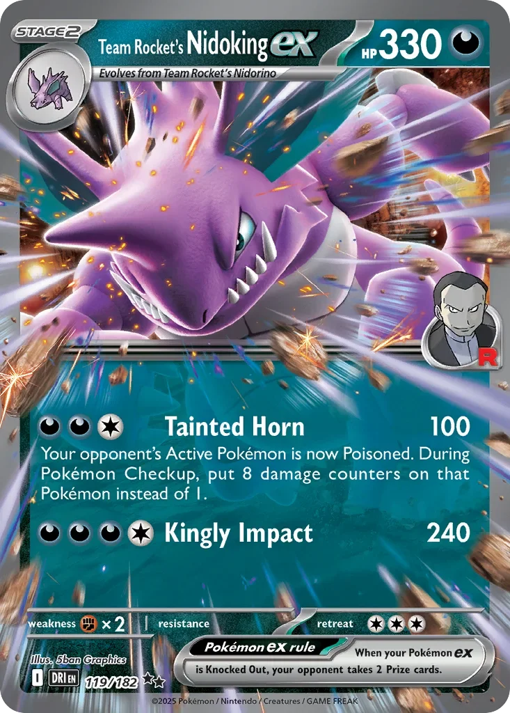 119/182 from Destined Rivals Double Rare Pokemon Card
