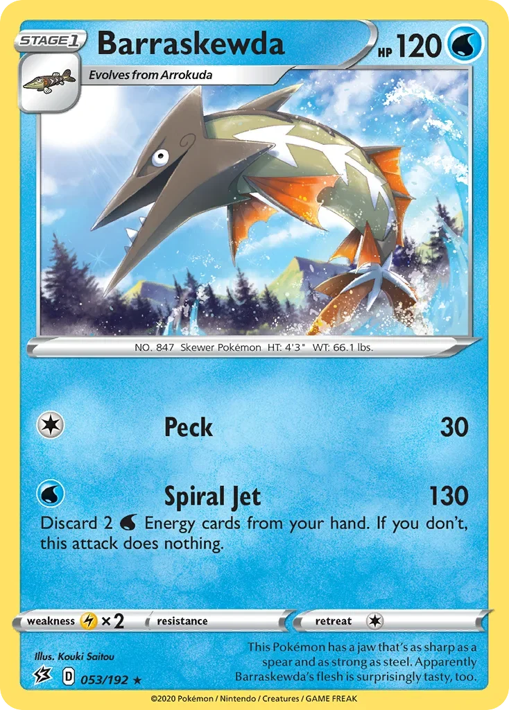 053/192 from Rebel Clash Rare Pokemon Card