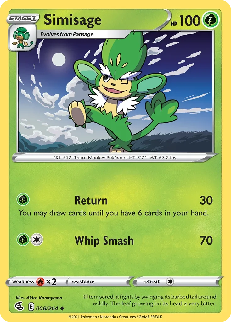 008/264 from Fusion Strike Uncommon Pokemon Card