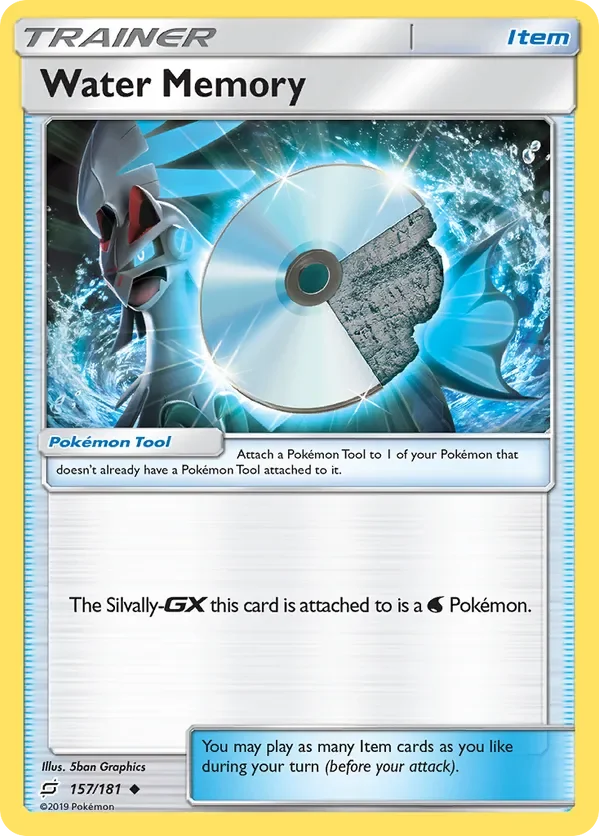 157/181 Water Memory Uncommon Trainer Card