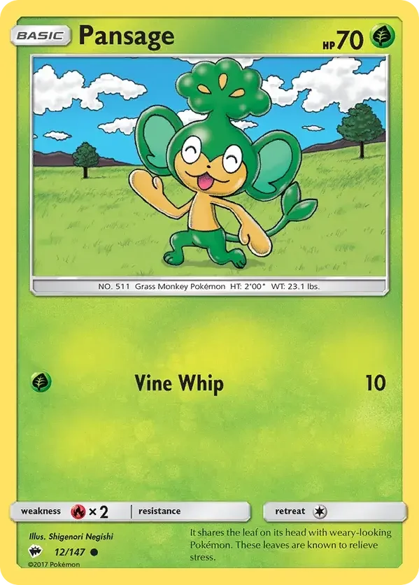 12/147 from Burning Shadows Common Pokemon Card