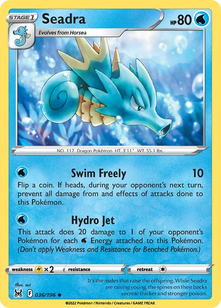 036/196 from Lost Origin Uncommon Pokemon Card