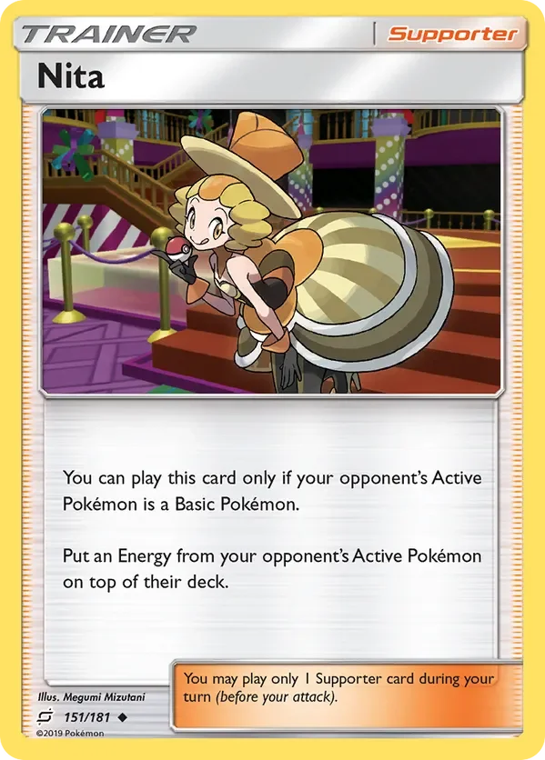 151/181 Nita Uncommon Trainer Card