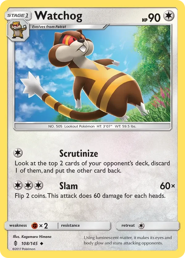108/145 from Guardians Rising Uncommon Pokemon Card