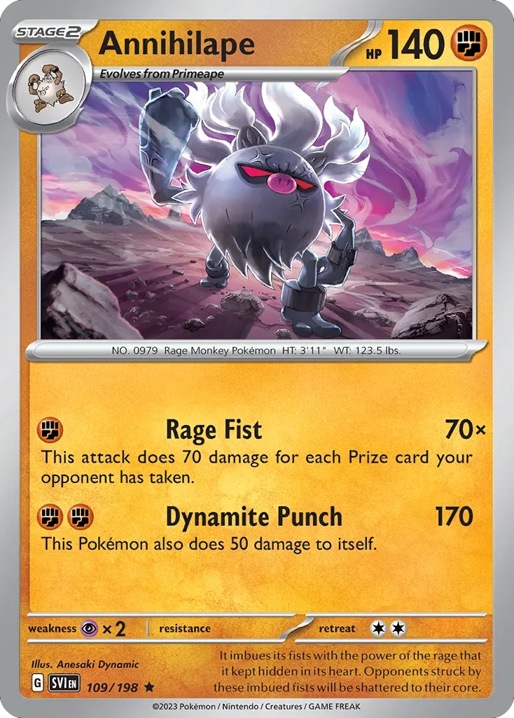 109/198 from Scarlet & Violet Rare Pokemon Card