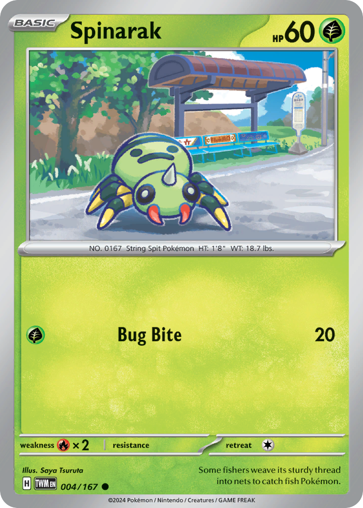 004/167 from Twilight Masquerade Card List Common Pokemon Card