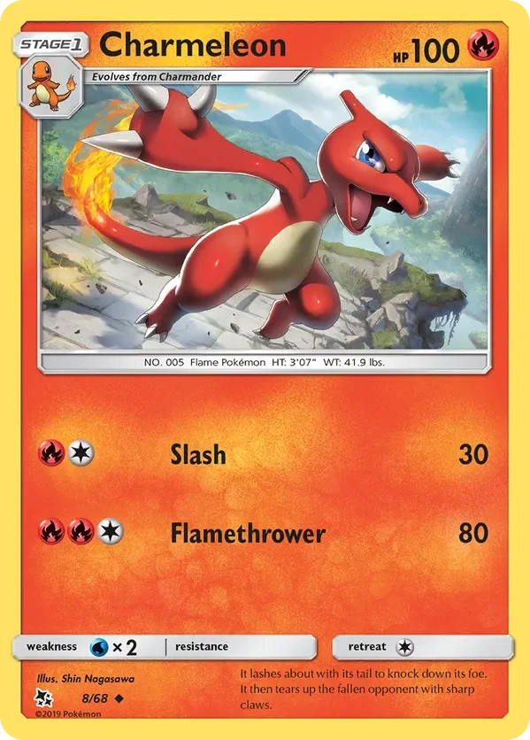 8/68 Charmeleon Uncommon Pokemon Card