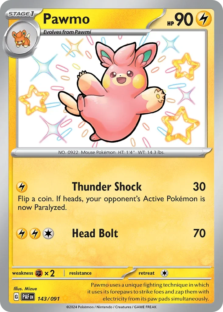 143/091 from Paldean Fates Shiny Rare Pokemon Card
