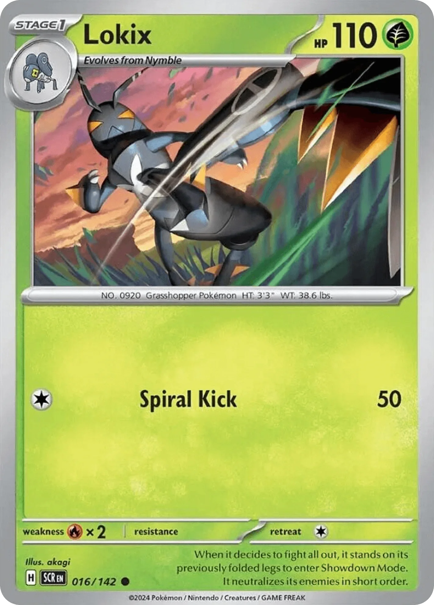 016/142 from Stellar Crown Card List Common Pokemon Card
