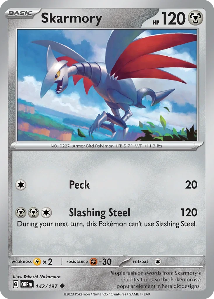 142/197 from Obsidian Flames Uncommon Pokemon Card