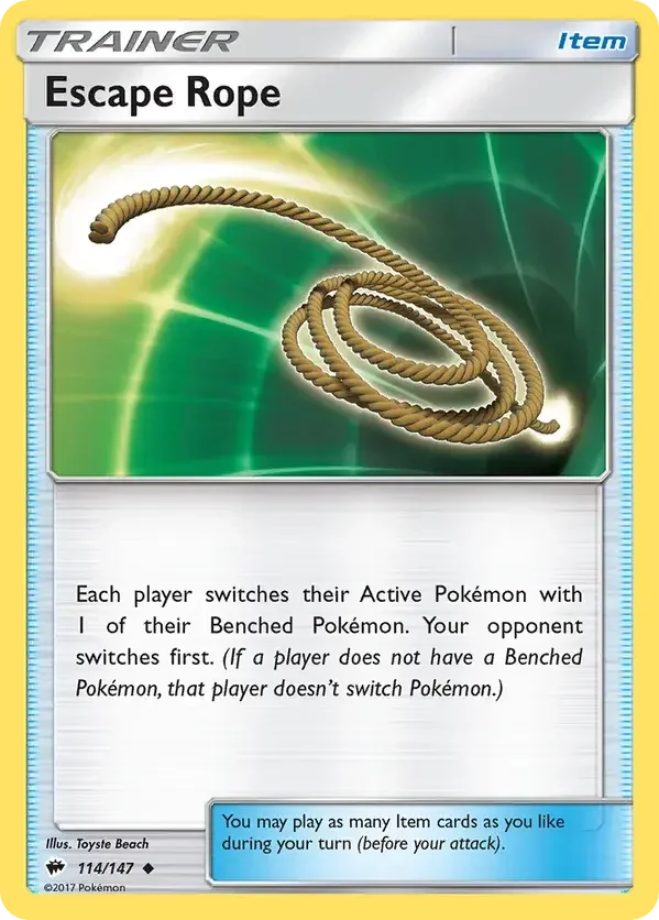 114/147 from Burning Shadows Uncommon Trainer Card