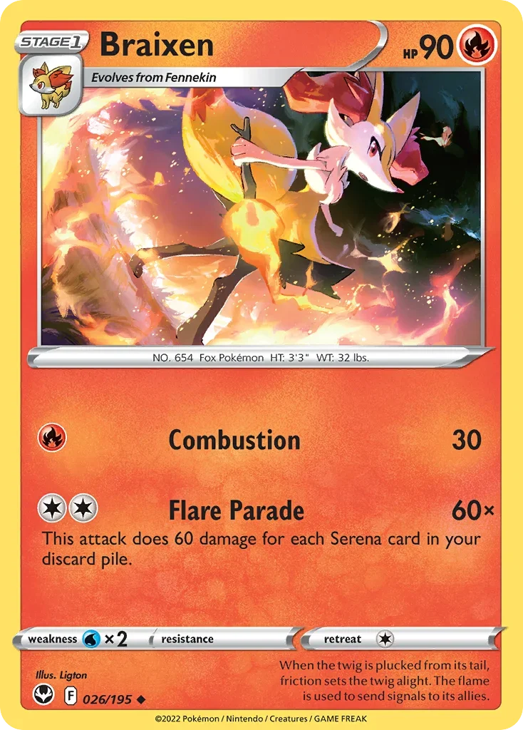 026/195 from Silver Tempest Uncommon Pokemon Card