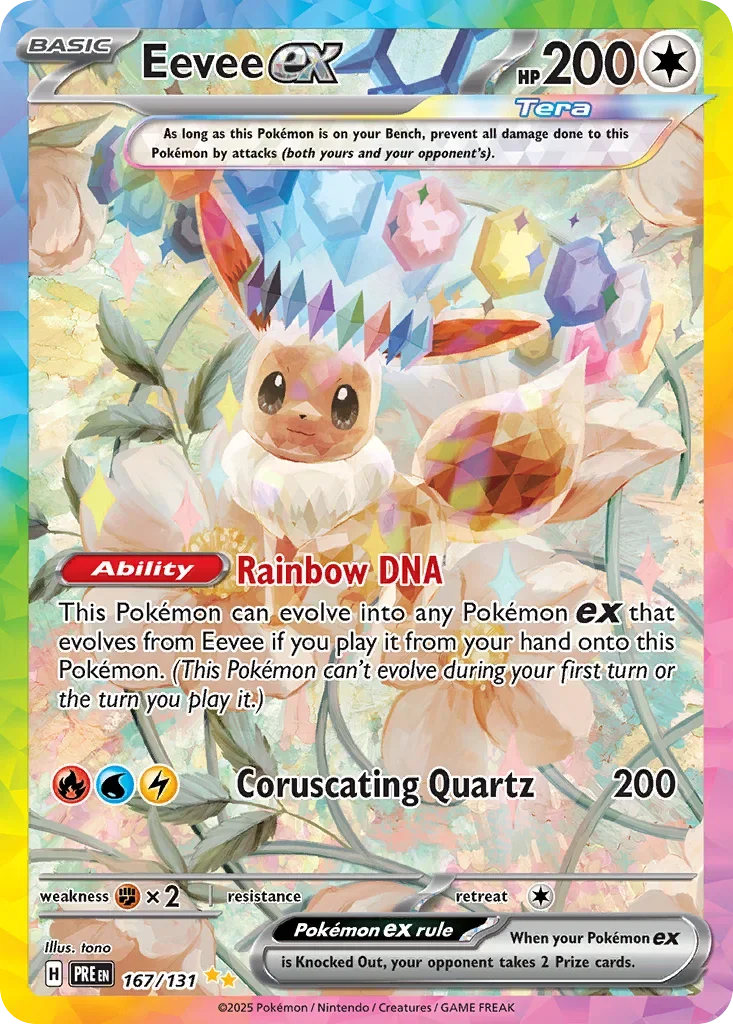 167/131 from Prismatic Evolutions Card List Special Illustration Rare Pokemon Card