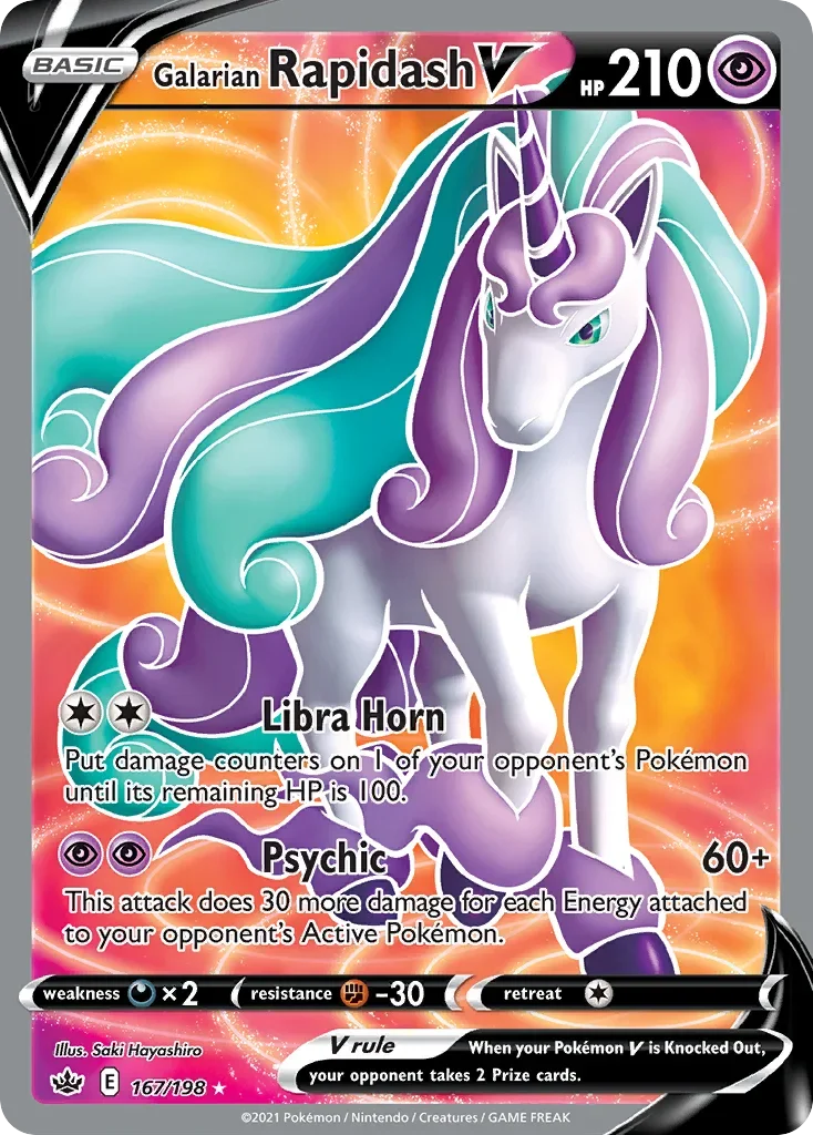 167/198 from Chilling Reign Full Art Pokemon Card