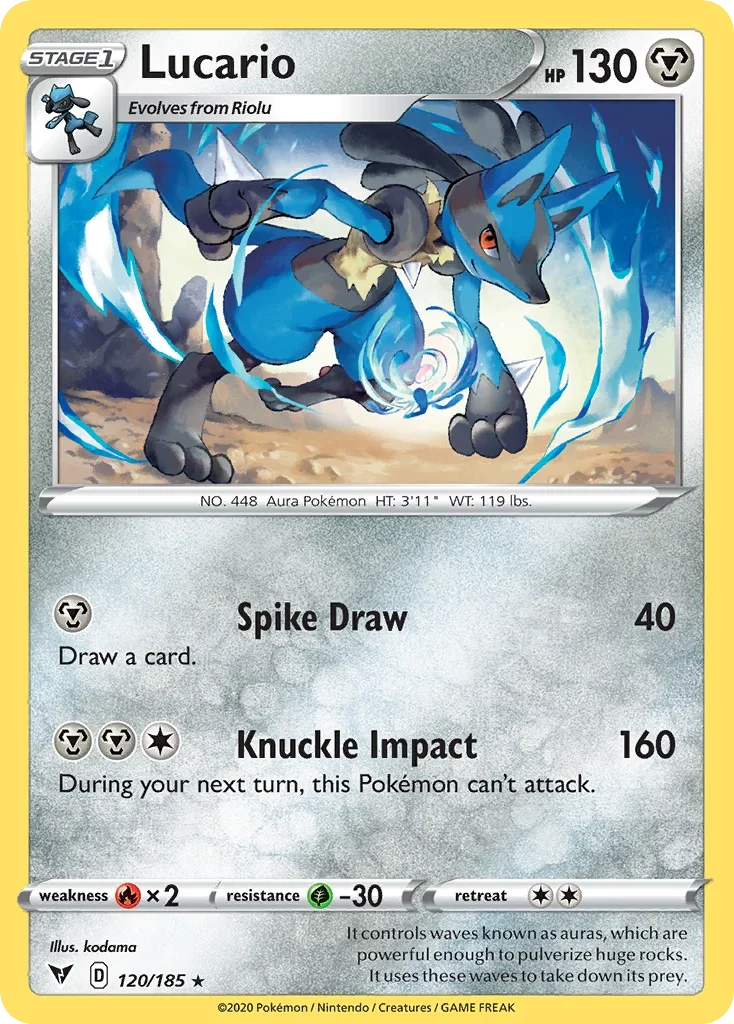 120/185 from Vivid Voltage Rare Pokemon Card