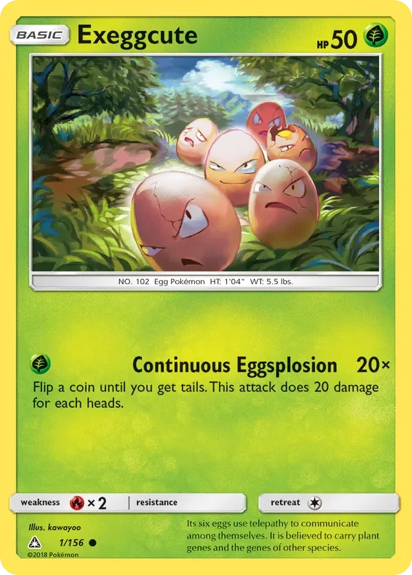 1/156 from Ultra Prism Common Pokemon Card