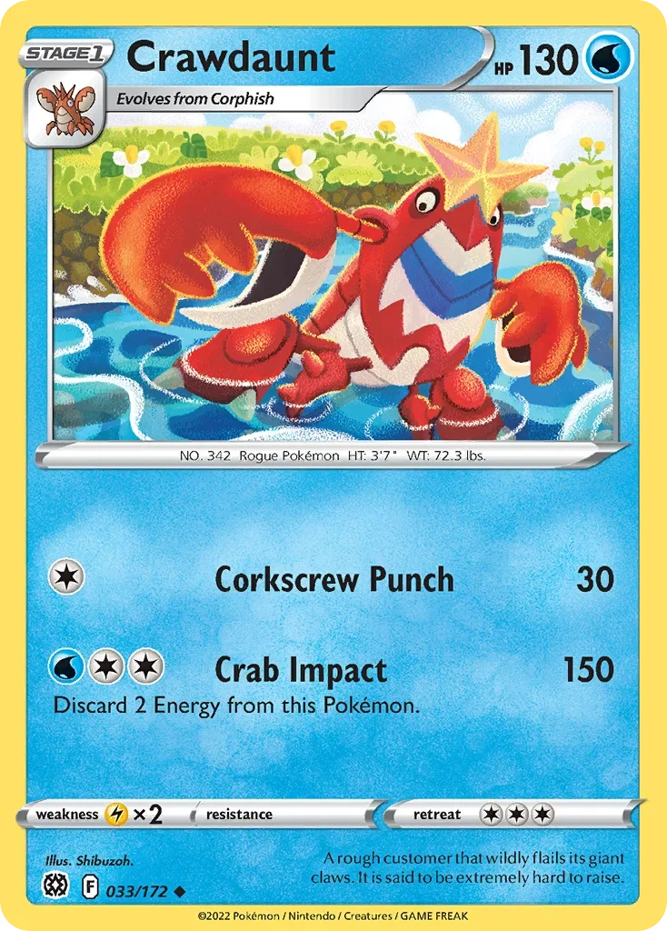 033/172 from Brilliant Stars Uncommon Pokemon Card