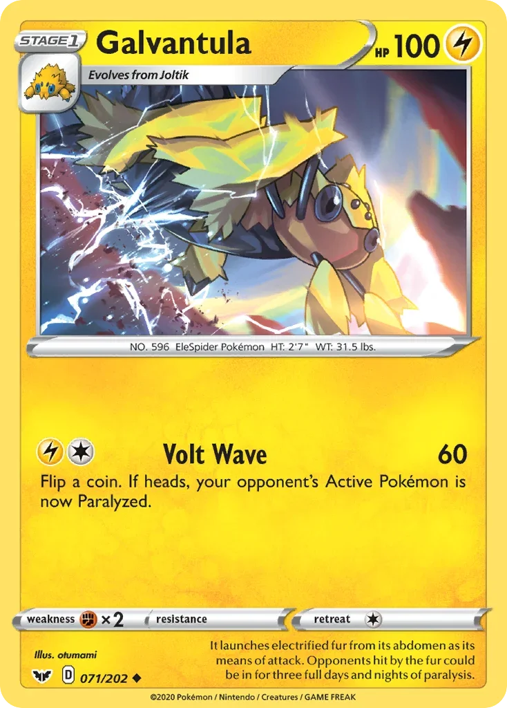071/202 from Sword & Shield Uncommon Pokemon Card
