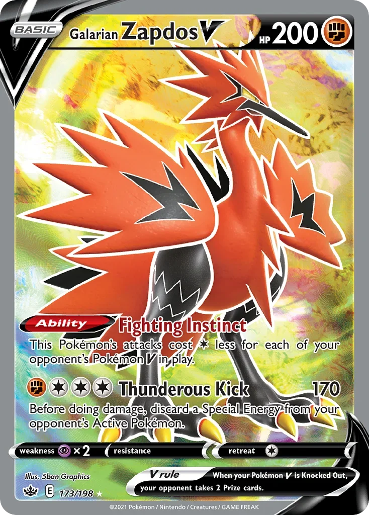 173/198 from Chilling Reign Full Art Pokemon Card