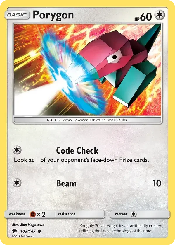 103/147 from Burning Shadows Common Pokemon Card