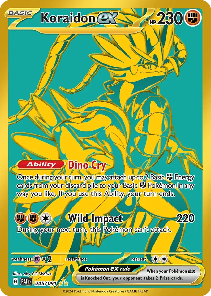 245/091 from Paldean Fates Hyper Rare Pokemon Card