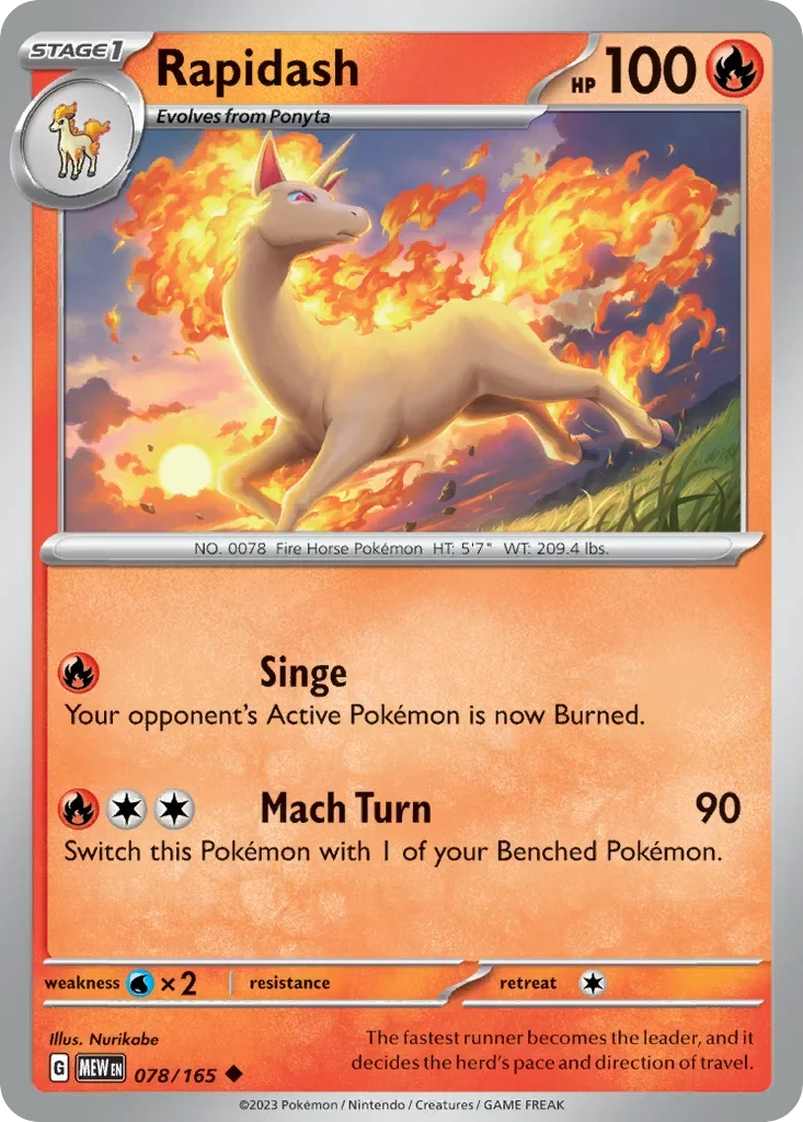 078/165 from 151 Uncommon Pokemon Card