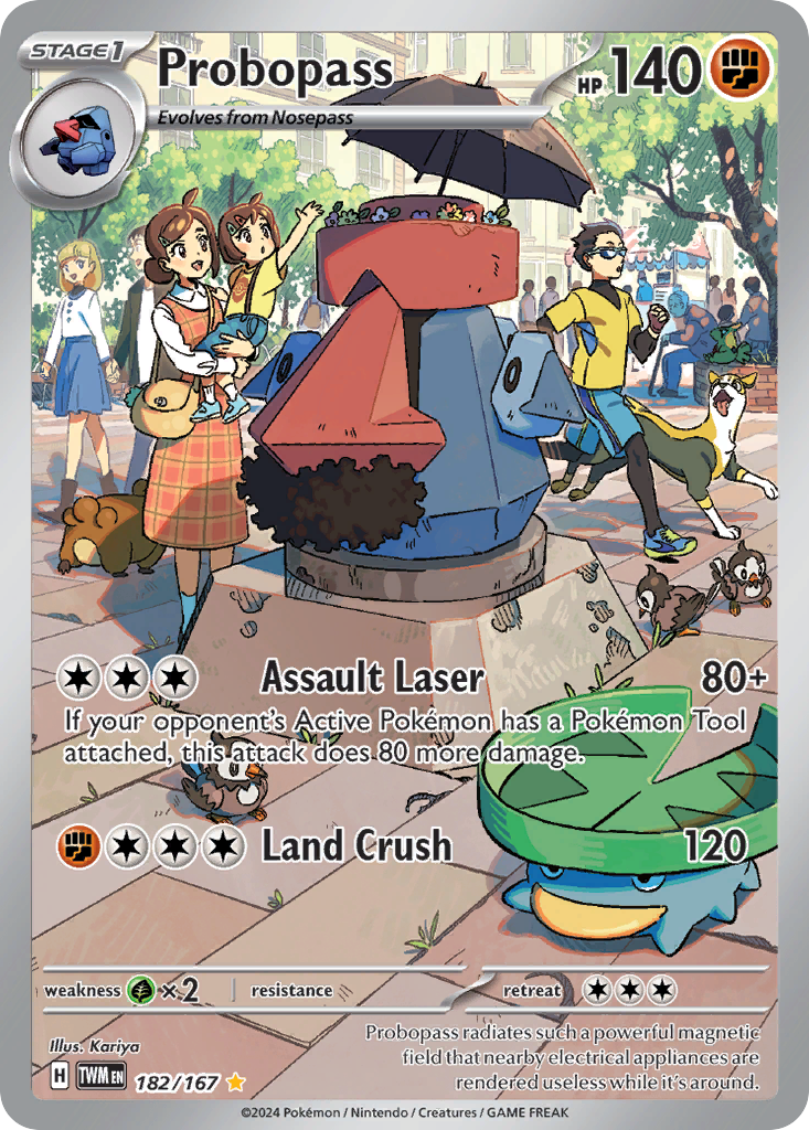 182/167 from Twilight Masquerade Illustration Rare Pokemon Card