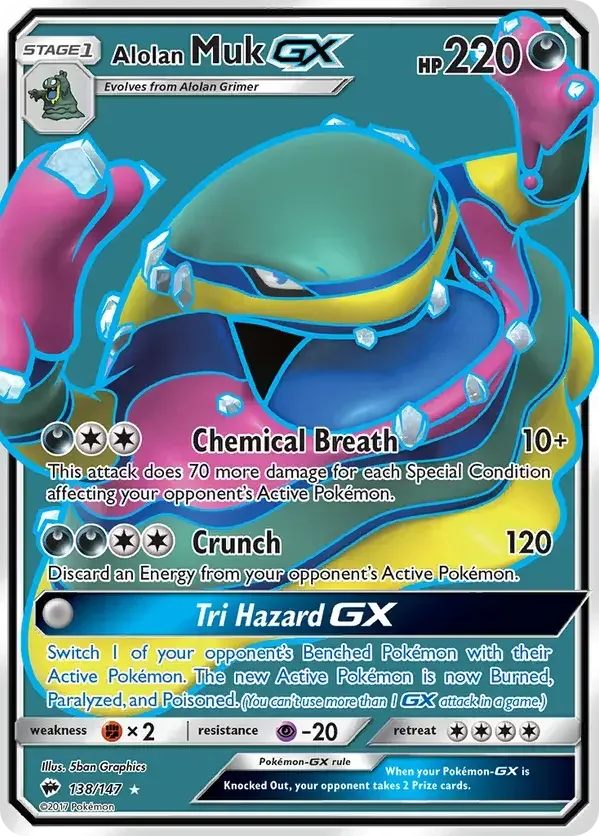 138/147 from Burning Shadows Full Art Pokemon Card
