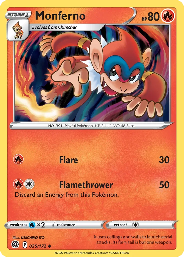 025/172 from Brilliant Stars Uncommon Pokemon Card