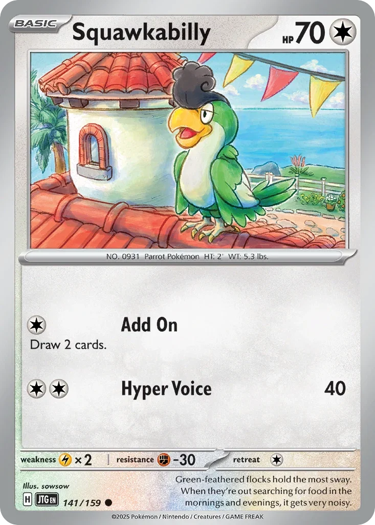 141/159 from Journey Together Common Pokemon Card