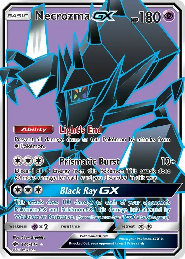 134/147 from Burning Shadows Full Art Pokemon Card