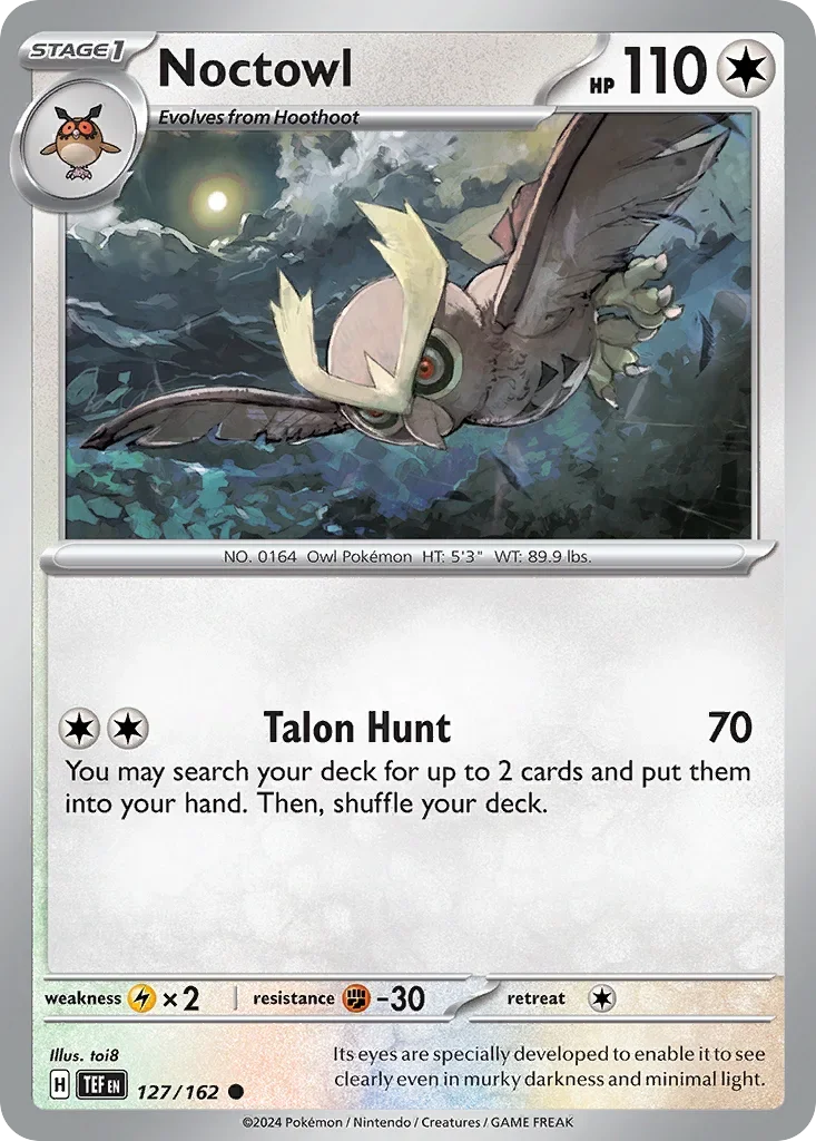 127/162 from Temporal Forces Common Pokemon Card