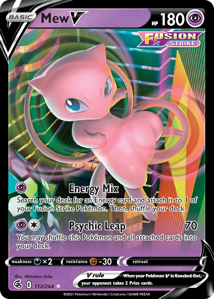 113/264 from Fusion Strike Ultra Rare Pokemon Card