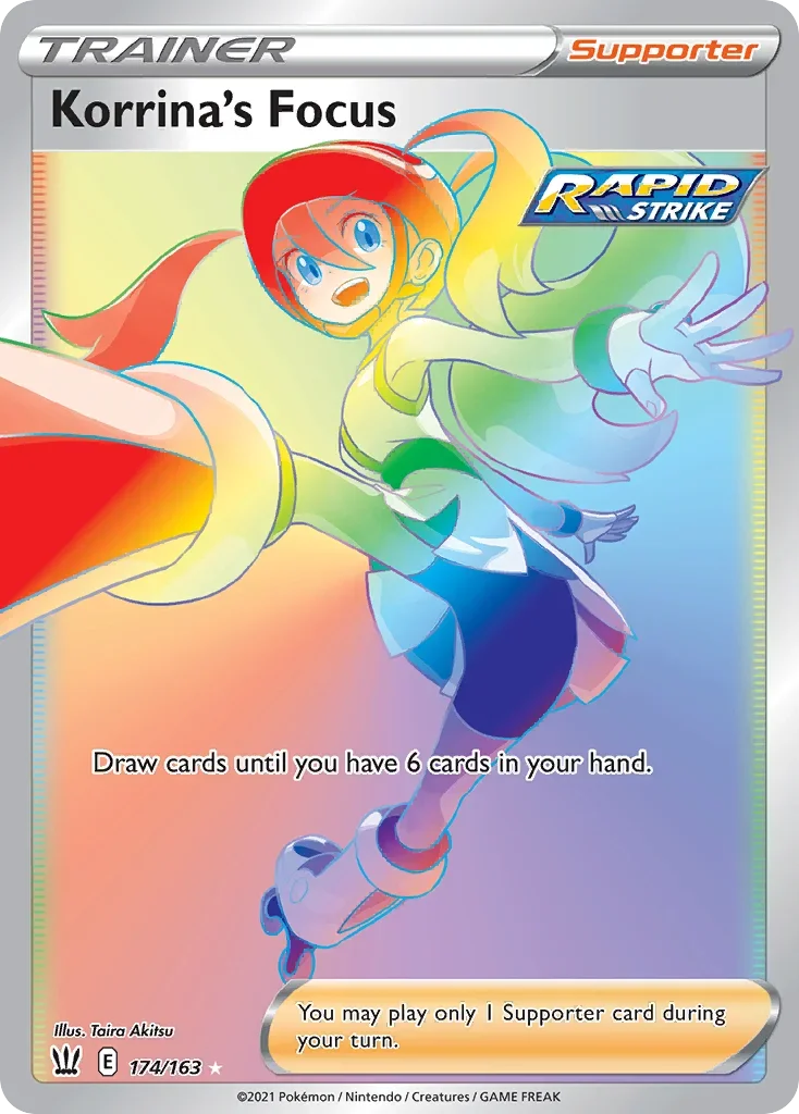 174/163 from Battle Styles Rainbow Rare Trainer Card