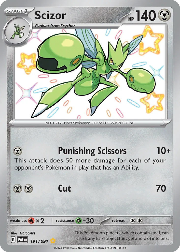 191/091 from Paldean Fates Shiny Rare Pokemon Card