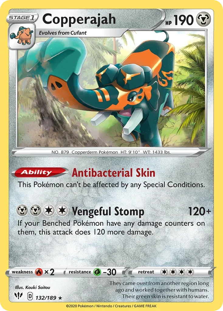 132/189 from Darkness Ablaze Holo Rare Pokemon Card