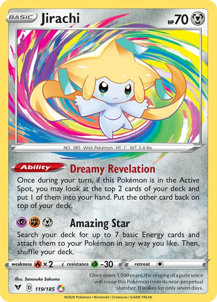 119/185 from Vivid Voltage Amazing Rare Pokemon Card