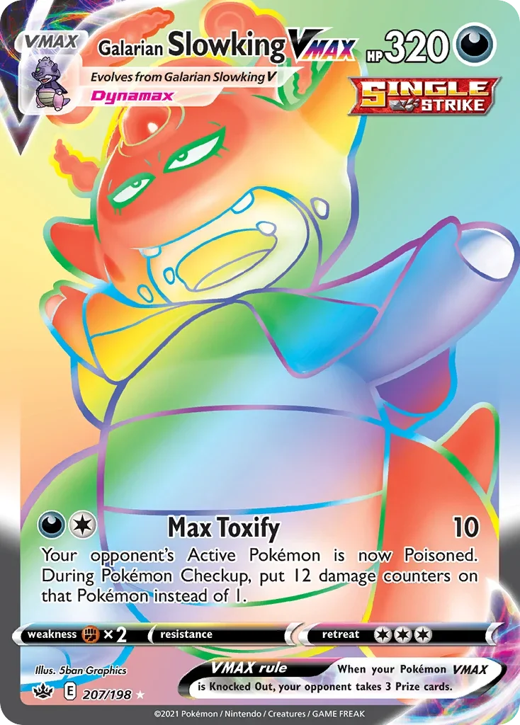 207/198 from Chilling Reign Rainbow Rare Pokemon Card