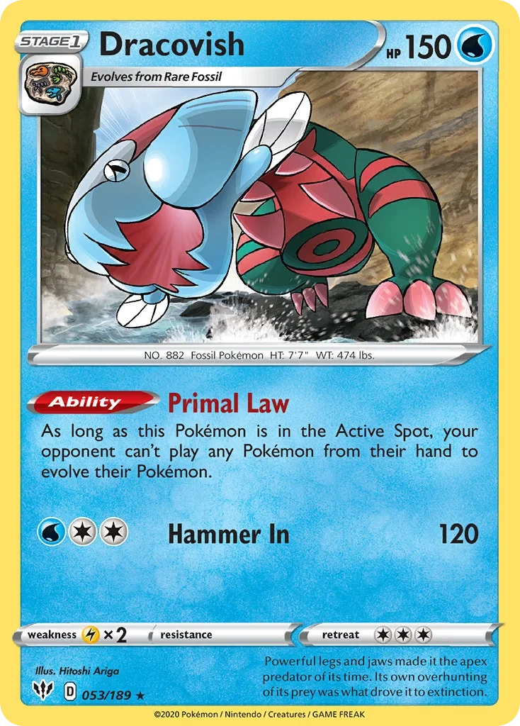 053/189 from Darkness Ablaze Holo Rare Pokemon Card