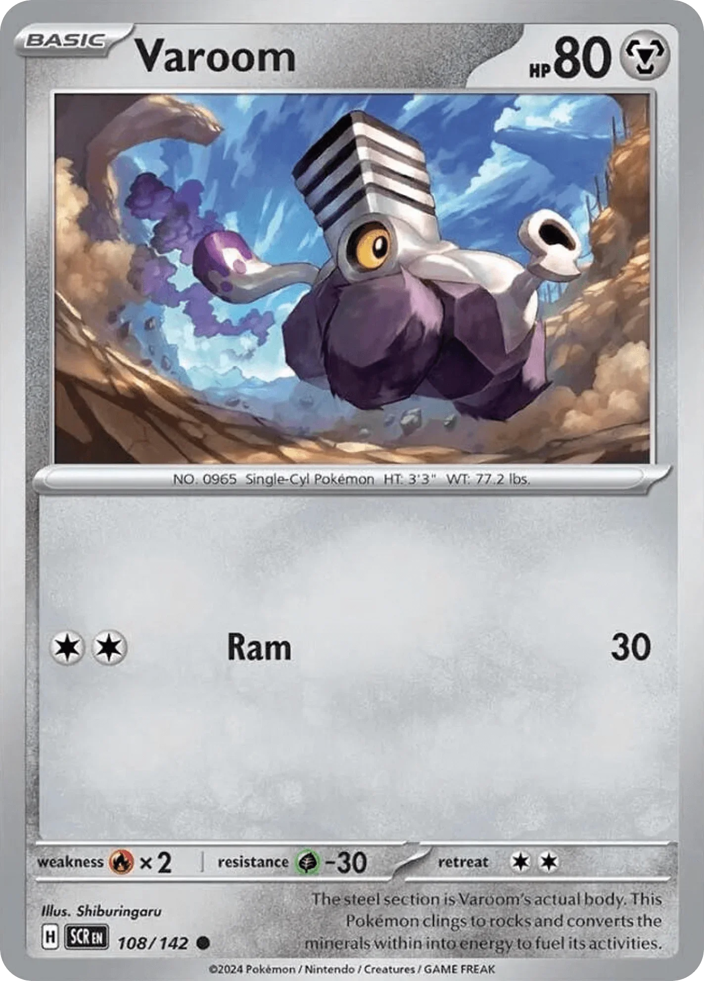 108/142 from Stellar Crown Card List Common Pokemon Card